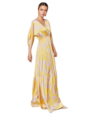 Vestido maxi casual Pureza Sunshine para mujer