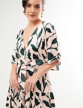 Vestido maxi de fiesta Pureza escote V