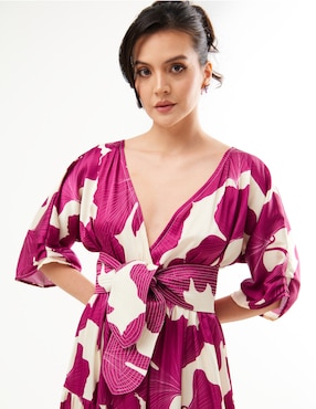 Vestido maxi casual Pureza Aura para mujer