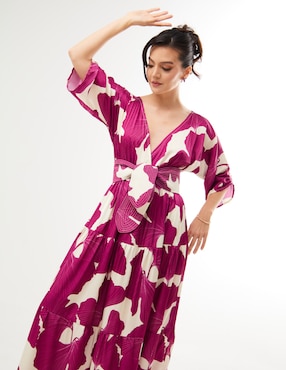 Vestido maxi casual Pureza Aura para mujer