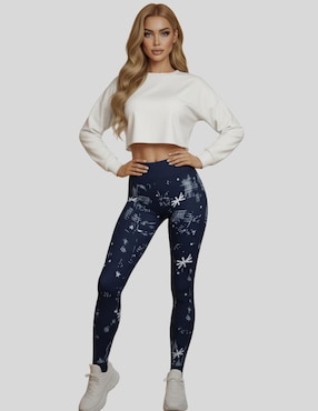 Set legging Malabis cintura alta con elástico para mujer