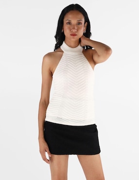 Blusa strapless Guess para mujer