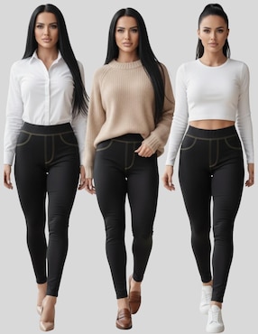 Set legging Malabis cintura alta con elástico para mujer