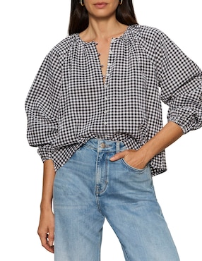 Blusa Sanctuary manga larga para mujer