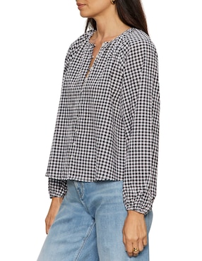 Blusa Sanctuary manga larga para mujer