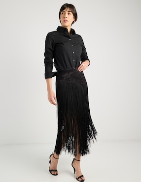 Falda midi Kur.Kuma a la cintura