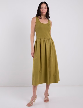 Vestido midi casual Indi & Cold para mujer