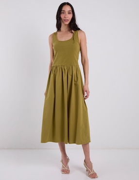 Vestido midi casual Indi & Cold para mujer