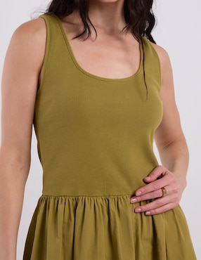 Vestido midi casual Indi & Cold para mujer