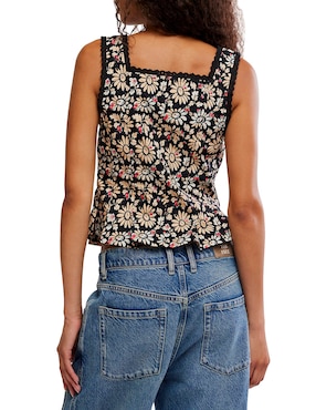 Top Free People escote V tirante ancho