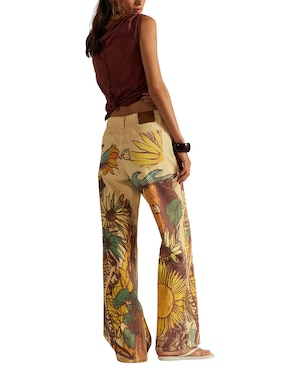 Jeans coulotte straight cintura Free People para mujer