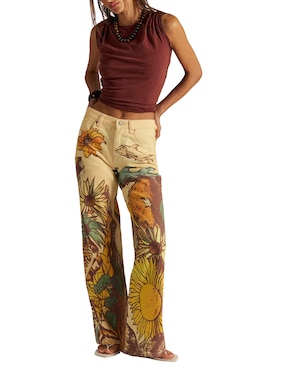 Jeans coulotte straight cintura Free People para mujer