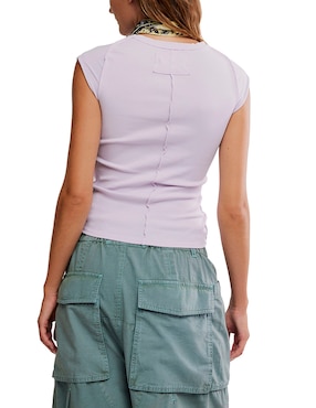 Top Free People cuello redondo