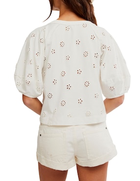 Blusa Free People manga corta para mujer