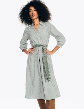 Vestido midi casual Nautica para mujer