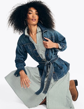 Vestido midi casual Nautica para mujer