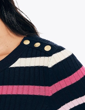 Suéter Nautica cuello redondo para mujer