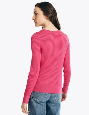 Suéter Nautica cuello redondo para mujer