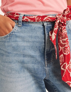 Jeans relaxed mom Nautica para mujer
