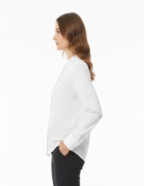 Blusa camisera Marsel manga larga para mujer