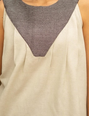 Blusa Textil Vivo sin manga para mujer