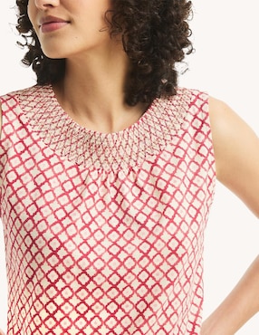 Blusa Nautica sin manga para mujer