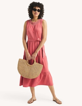 Vestido midi casual Nautica para mujer