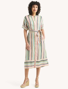 Vestido midi casual Nautica para mujer