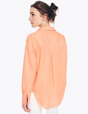 Camisa Nautica manga larga para mujer