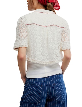 Blusa Free People manga al codo para mujer