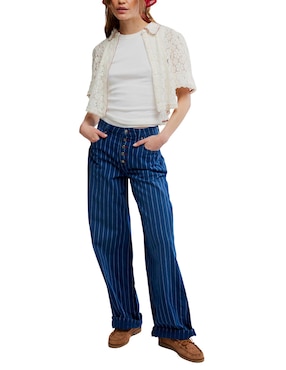Blusa Free People manga al codo para mujer