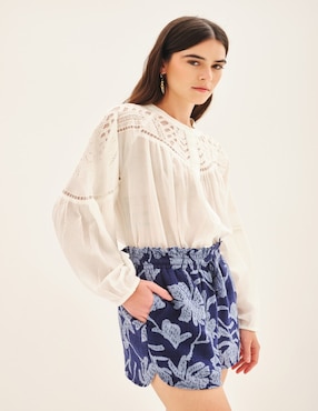 Short Rapsodia de algodón para mujer