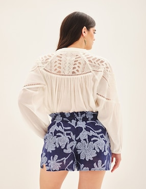 Short Rapsodia de algodón para mujer