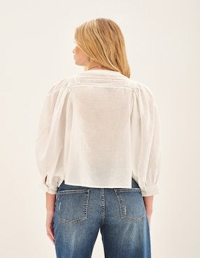 Blusa Rapsodia manga larga para mujer