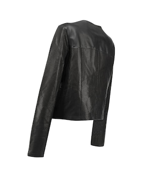 Chamarra casual Cuadra de piel para mujer