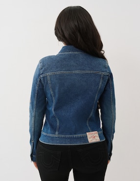 Chamarra denim True Religion para mujer
