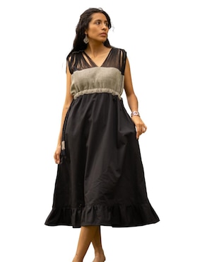 Vestido midi casual Textil Vivo Manuela para mujer