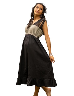 Vestido midi casual Textil Vivo Manuela para mujer