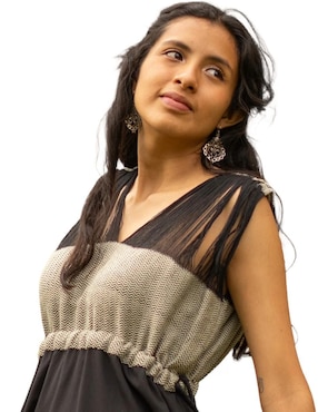 Vestido midi casual Textil Vivo Manuela para mujer