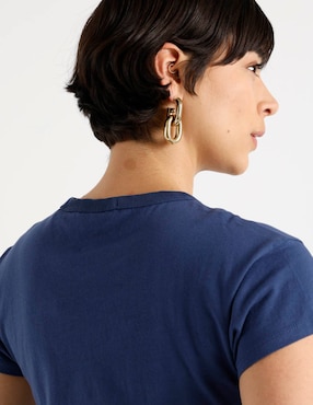 Playera manga corta Scotch & Soda cuello redondo para mujer