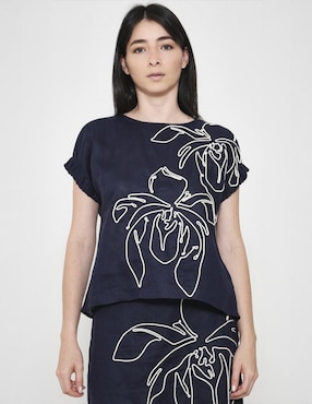 Blusa Padova manga corta para mujer