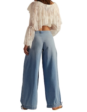 Jeans relaxed amplio cintura media Free People para mujer