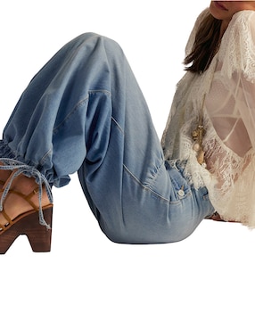 Jeans relaxed amplio cintura media Free People para mujer