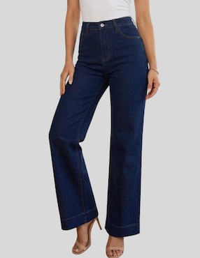 Jeans wide leg cintura alta Malabis para mujer