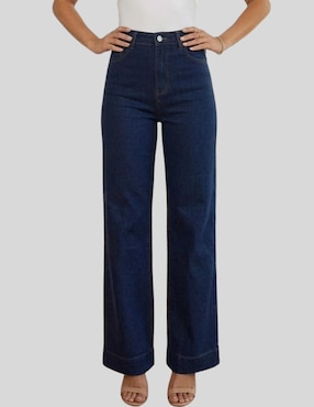 Jeans wide leg cintura alta Malabis para mujer