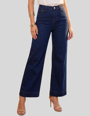 Jeans wide leg cintura alta Malabis para mujer
