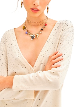 Suéter Rapsodia cuello v para mujer