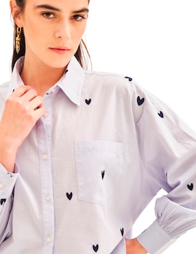 Blusa Rapsodia manga larga para mujer