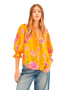 Blusa Rapsodia manga 3/4 para mujer