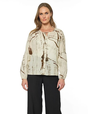 Blusa Foley's manga larga para mujer